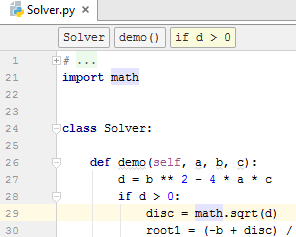PyCharm 面包屑 PyCharm 面包屑