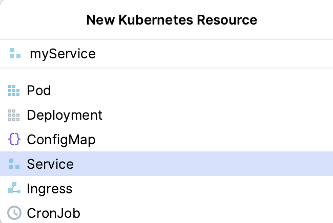 新的 Kubernetes 资源窗口 新的 Kubernetes 资源窗口