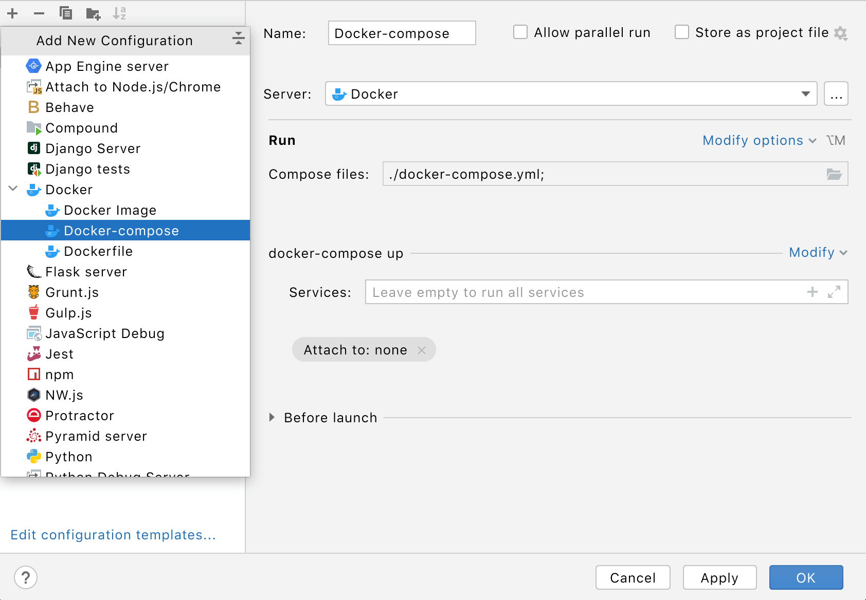 Docker-compose 配置 Docker-compose 配置