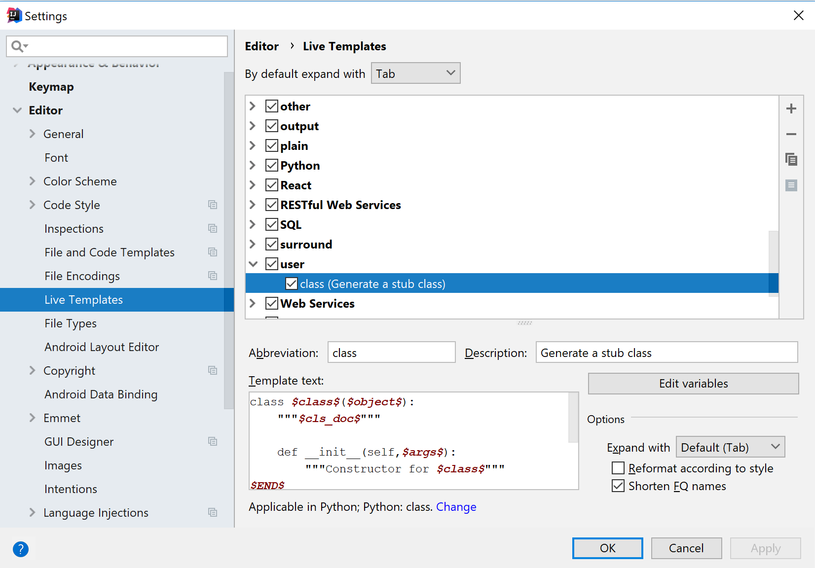 在 IntelliJ IDEA 中导入实时模板 在 IntelliJ IDEA 中导入实时模板