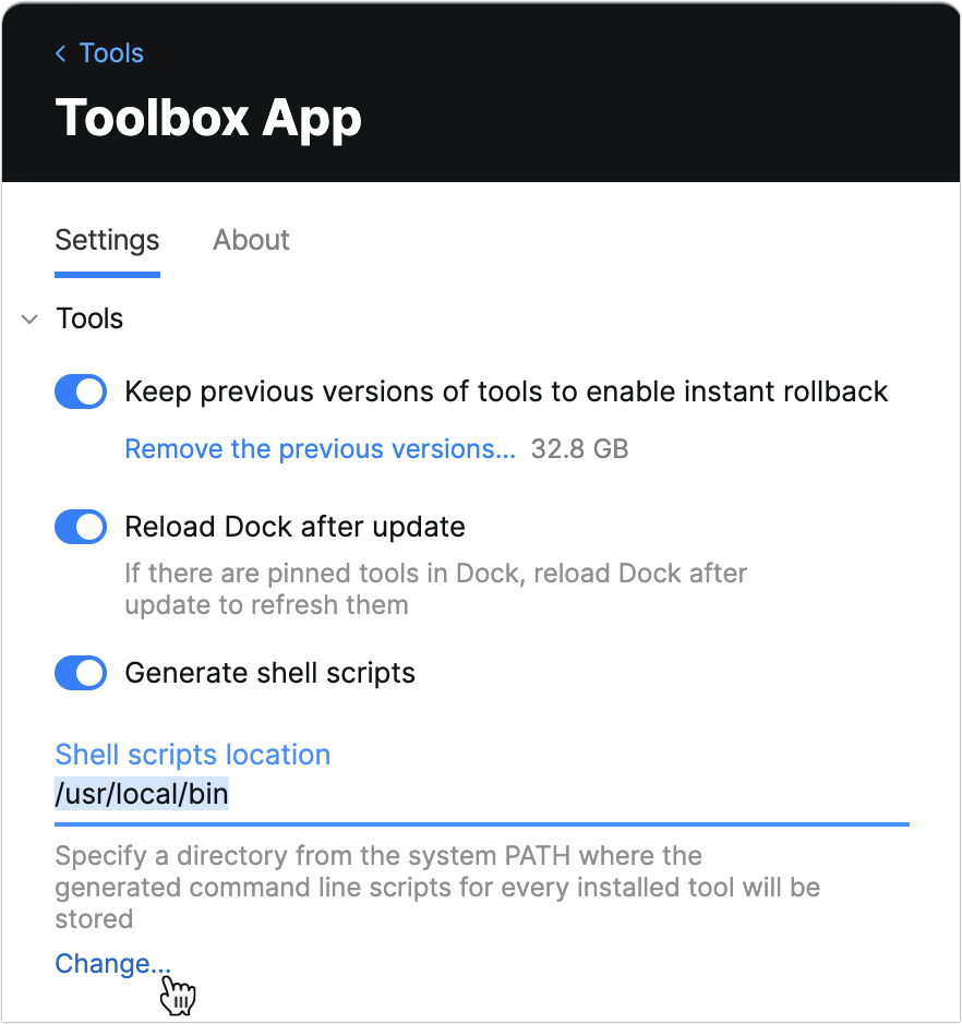 Changing location of shell scripts Changing location of shell scripts