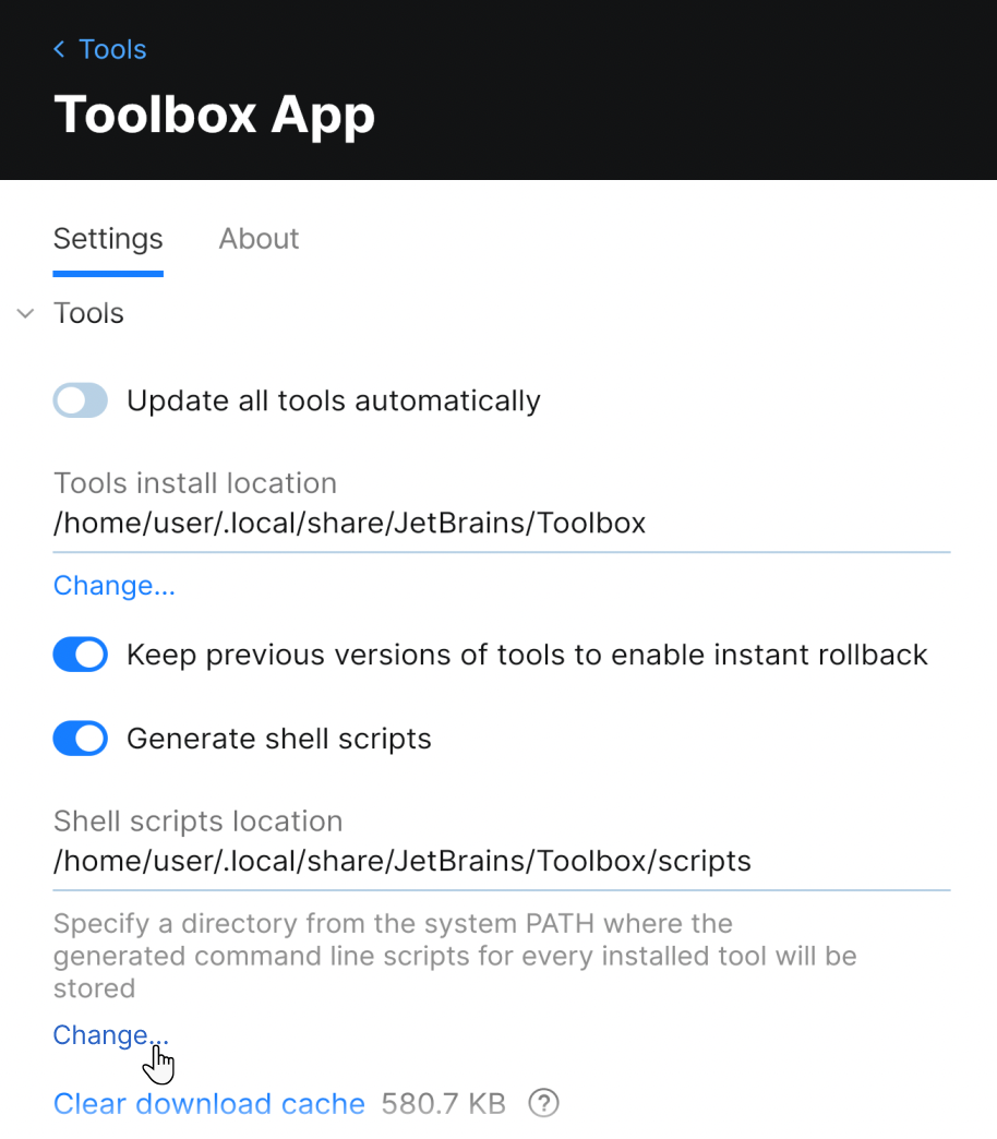 Changing location of shell scripts Changing location of shell scripts
