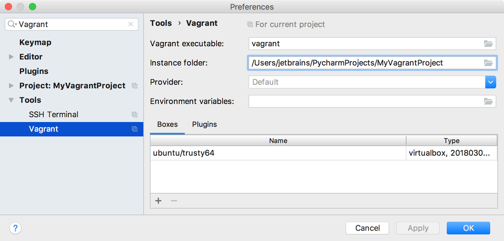定义 Vagrant 设置 定义 Vagrant 设置