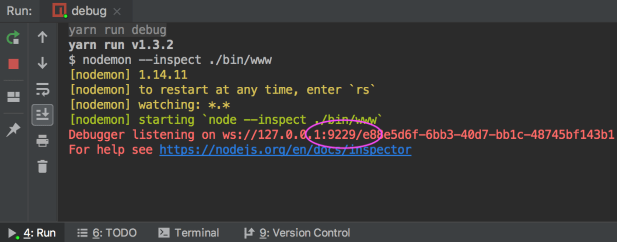Node.js 应用程序与 nodemon 在调试模式下运行:检查端口 Node.js 应用程序与 nodemon 在调试模式下运行:检查端口