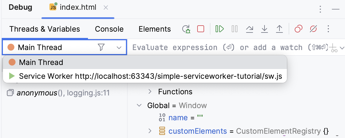 调试 Service Worker 调试 Service Worker