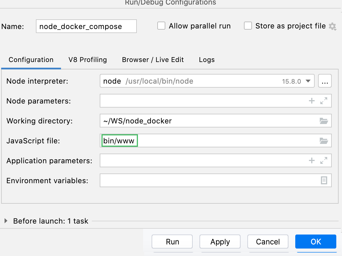 Node.js 运行/调试配置:指定的 JavaScript 文件 Node.js 运行/调试配置:指定的 JavaScript 文件