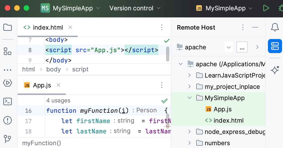 在外部 Web 服务器上调试 JavaScript:远程主机上上传的源代码 在外部 Web 服务器上调试 JavaScript:远程主机上上传的源代码