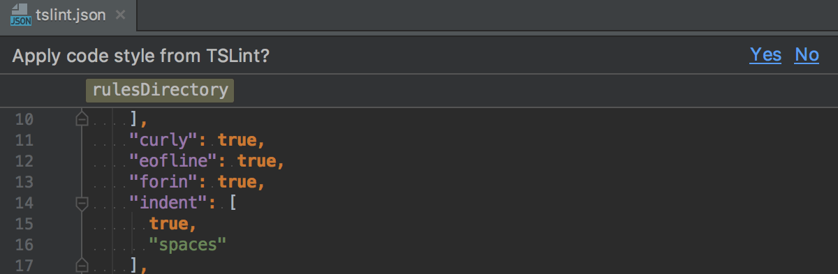 PyCharm 建议从 tslint.json 导入代码样式 PyCharm 建议从 tslint.json 导入代码样式