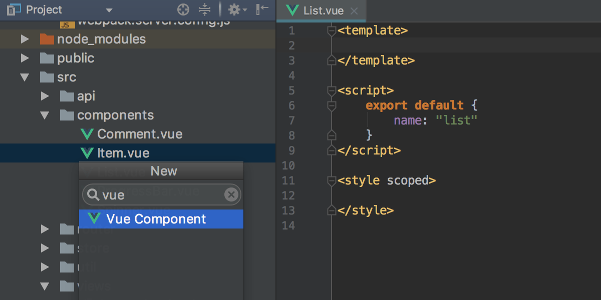 创建 Vue.js 组件 创建 Vue.js 组件